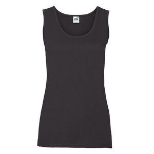 Fruit of the Loom Womens/Ladies Valueweight Lady Fit Tank Top / Black